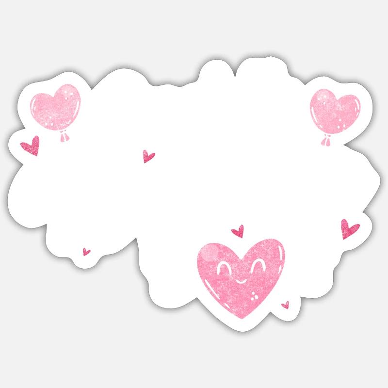 Relationship Partner Cuddly Tenderness - Sticker size S (10 x 10 cm) - white matte
