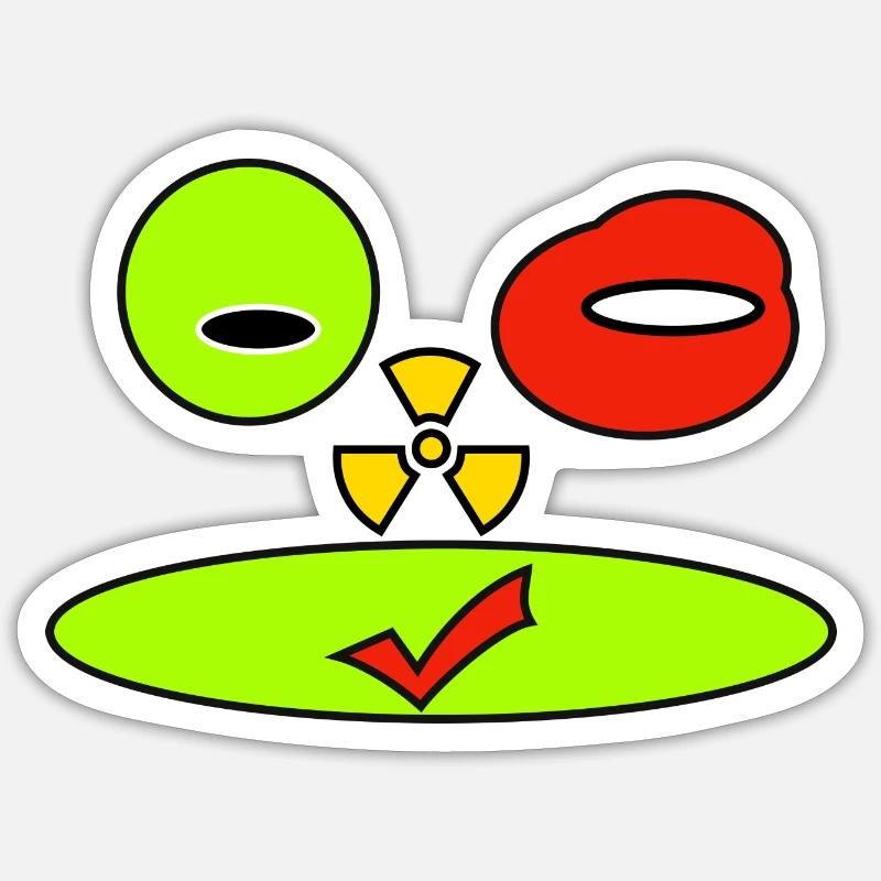 alien - Sticker size S (10 x 10 cm) - white matte