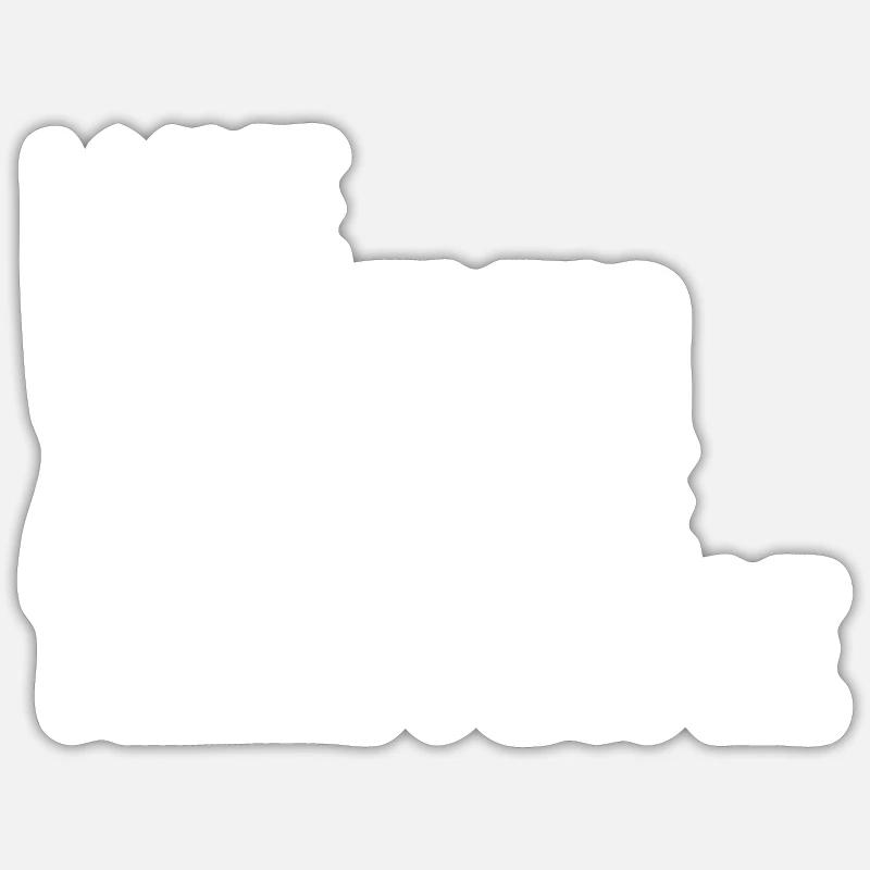 Lutte - Sticker taille S (10 x 10 cm) - blanc mat