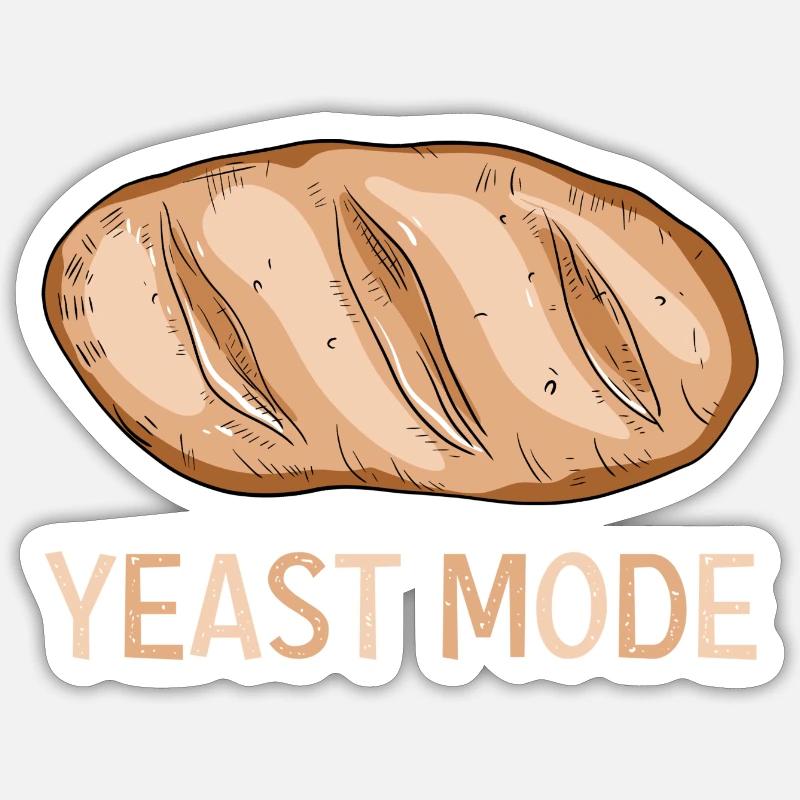 Bread Baking Bakery Sourdough Yeast Mode Sticker size S (10 x 10 cm)