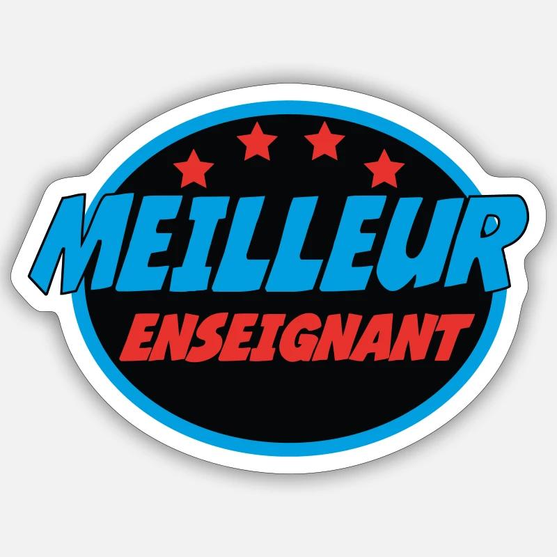 BESTER LEHRER Sticker Größe S (10 x 10 cm)