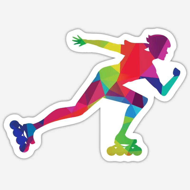 Inline Skate & Roller Skate Sticker size S (10 x 10 cm)