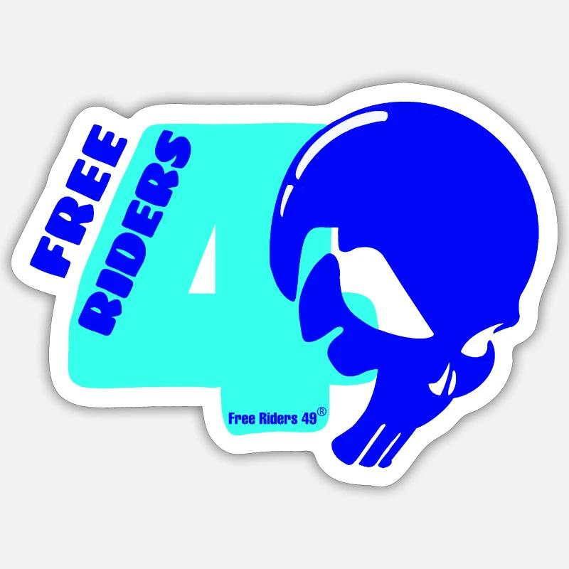 FR49 Ice Mint - Sticker taille S (10 x 10 cm) - blanc mat