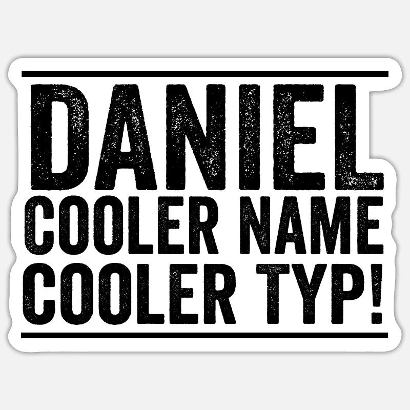 First name Daniel Sticker size S (10 x 10 cm)