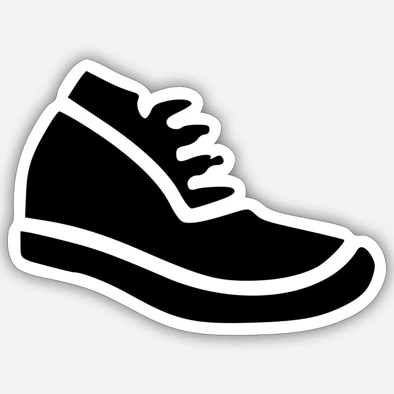 Running - Sticker size S (10 x 10 cm) - white matte