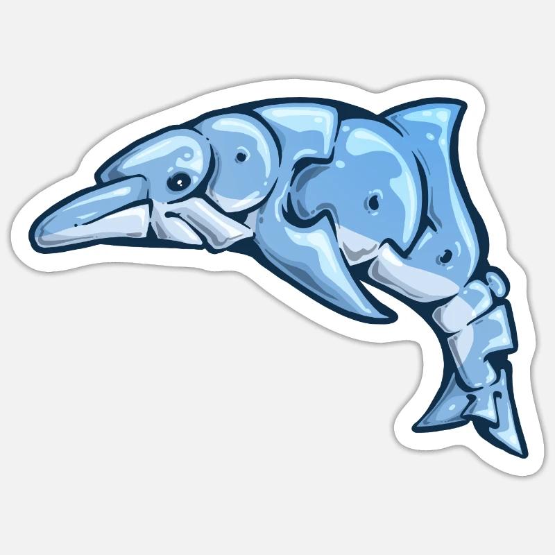 Graff Dauphin - Sticker Größe S (10 x 10 cm) - Mattweiß
