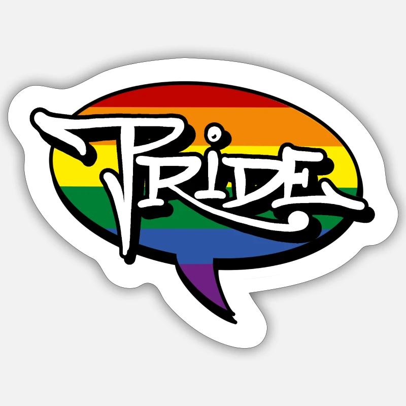 Pride! - Sticker Größe S (10 x 10 cm) - Mattweiß