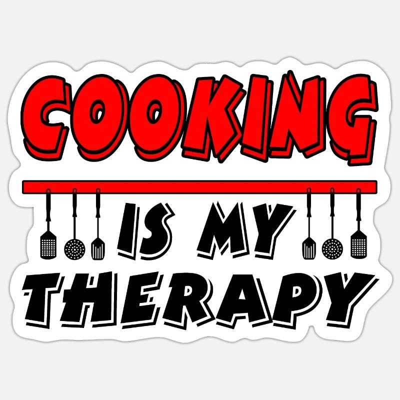 Kochen Sticker Größe S (10 x 10 cm)
