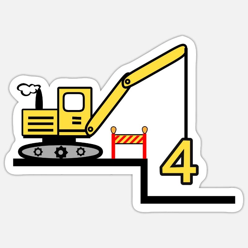 Bagger Sticker Größe S (10 x 10 cm)