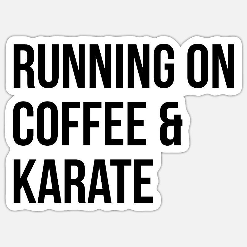 Karate - Sticker size S (10 x 10 cm) - white matte