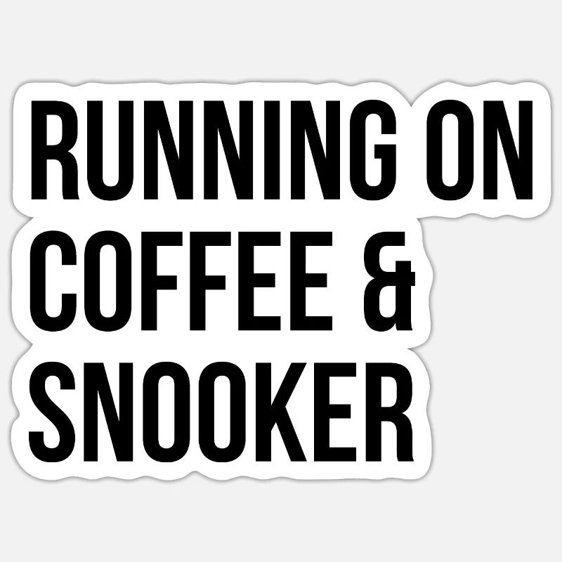 Snooker - Sticker size S (10 x 10 cm) - white matte