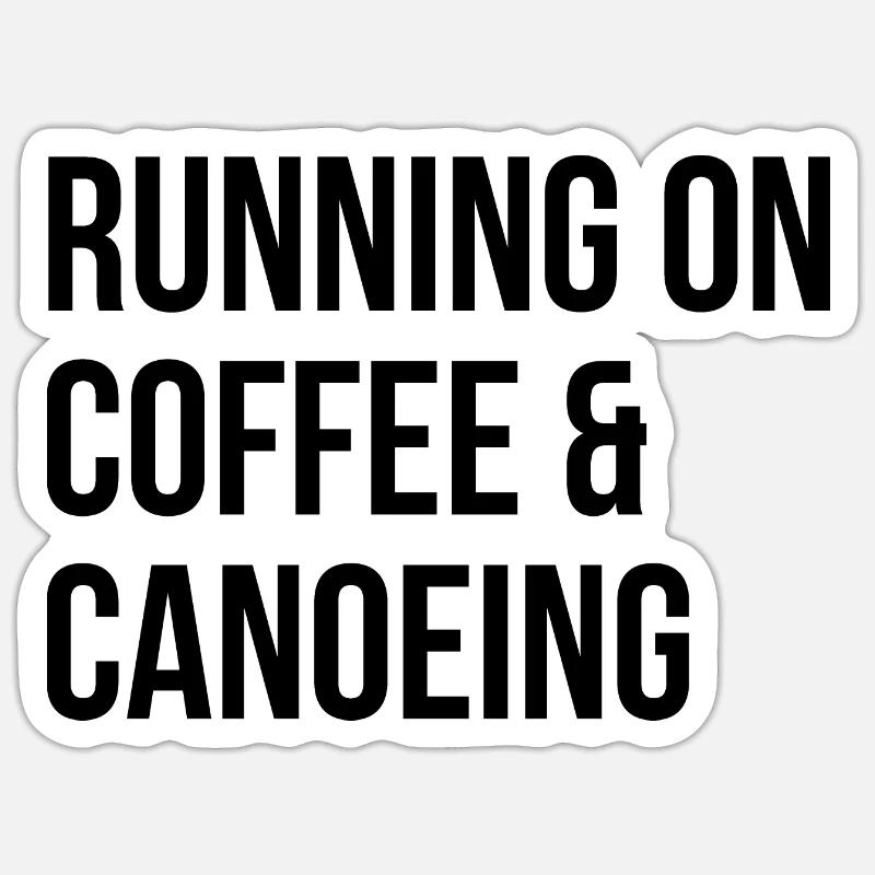 Canoe - Sticker size S (10 x 10 cm) - white matte