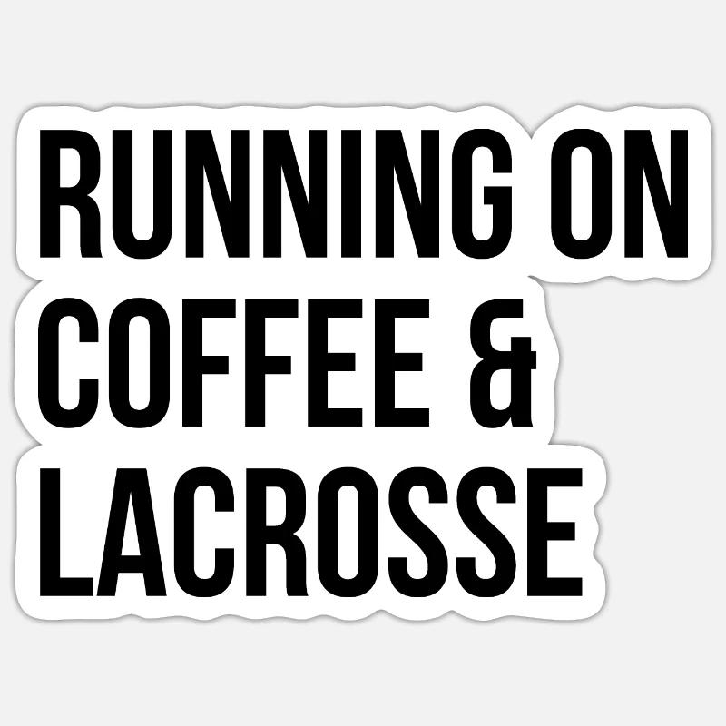 Lacrosse - Sticker taille S (10 x 10 cm) - blanc mat