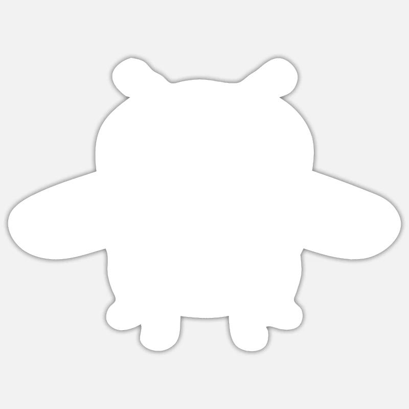 Fliegen - Sticker Größe S (10 x 10 cm) - Mattweiß