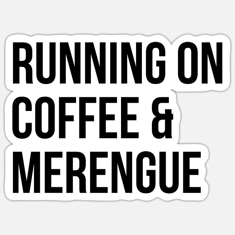 Merengue - Sticker Größe S (10 x 10 cm) - Mattweiß