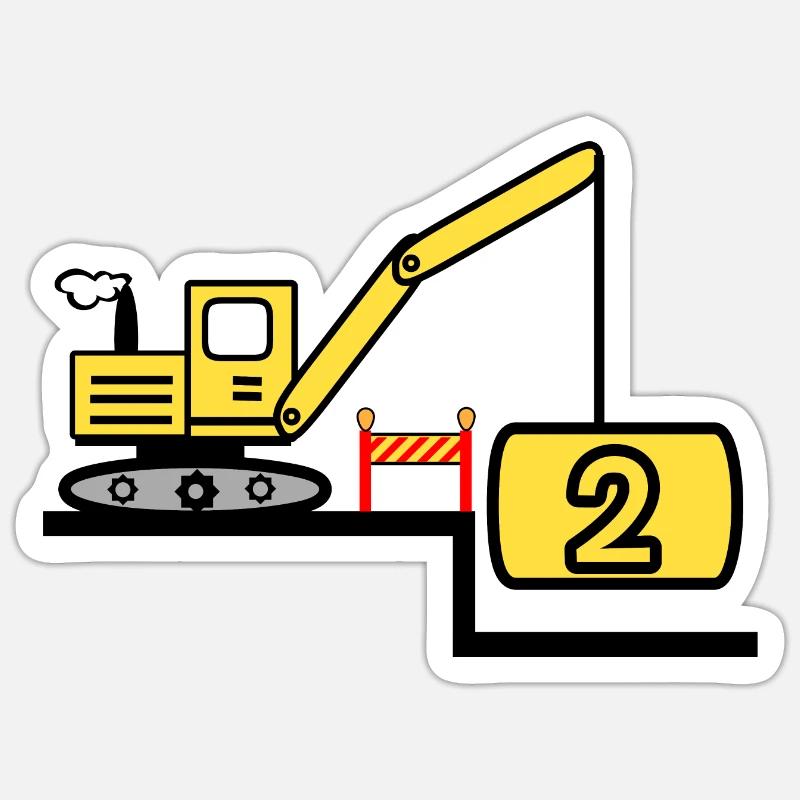 Bagger Sticker Größe S (10 x 10 cm)