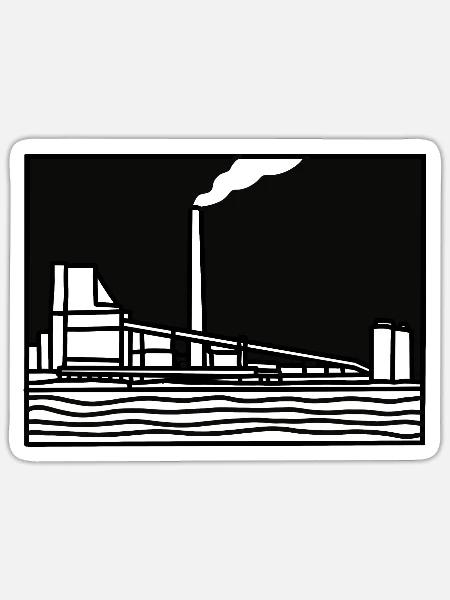 Mannheim Neckarau Block 9 - Sticker Größe S (10 x 10 cm) - Mattweiß
