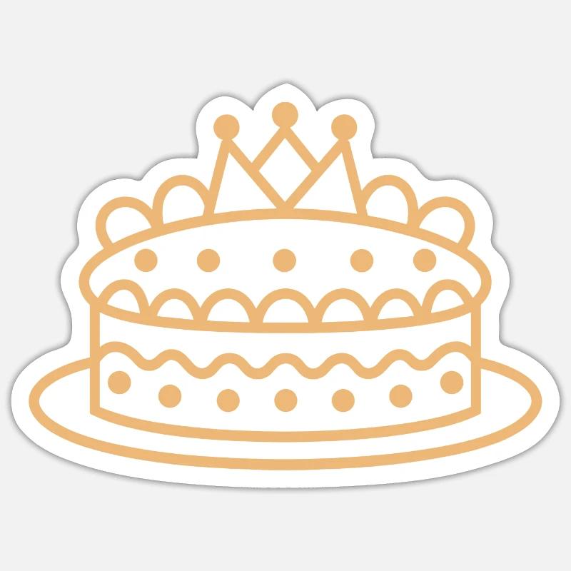 Pancake - Sticker size S (10 x 10 cm) - white matte