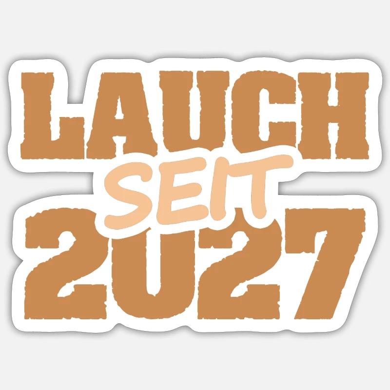 Patron 2027 - Sticker taille S (10 x 10 cm) - blanc mat