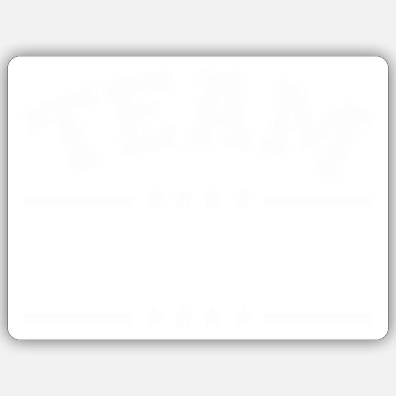 Team Stroke Stern - Sticker size S (10 x 10 cm) - white matte
