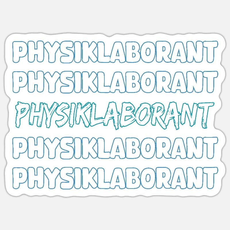 Job Physics Laboratory Assistant Sticker size S (10 x 10 cm)