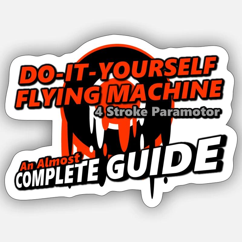 Guide de construction de bricolage de paramoteur [Eggmotor Book] Sticker taille S (10 x 10 cm)