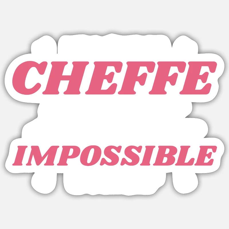 Super Cheffe Sticker taille S (10 x 10 cm)