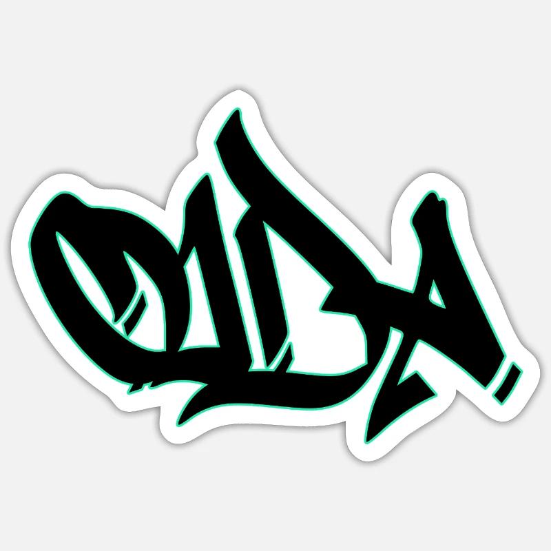 Oida - Sticker Größe S (10 x 10 cm) - Mattweiß