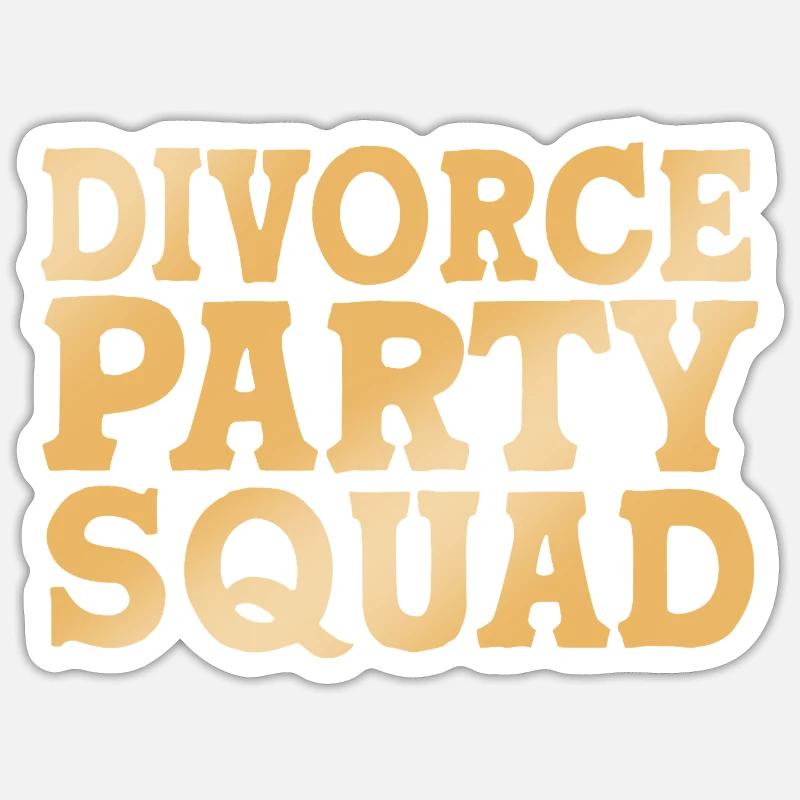 Scheidung Sticker Größe S (10 x 10 cm)