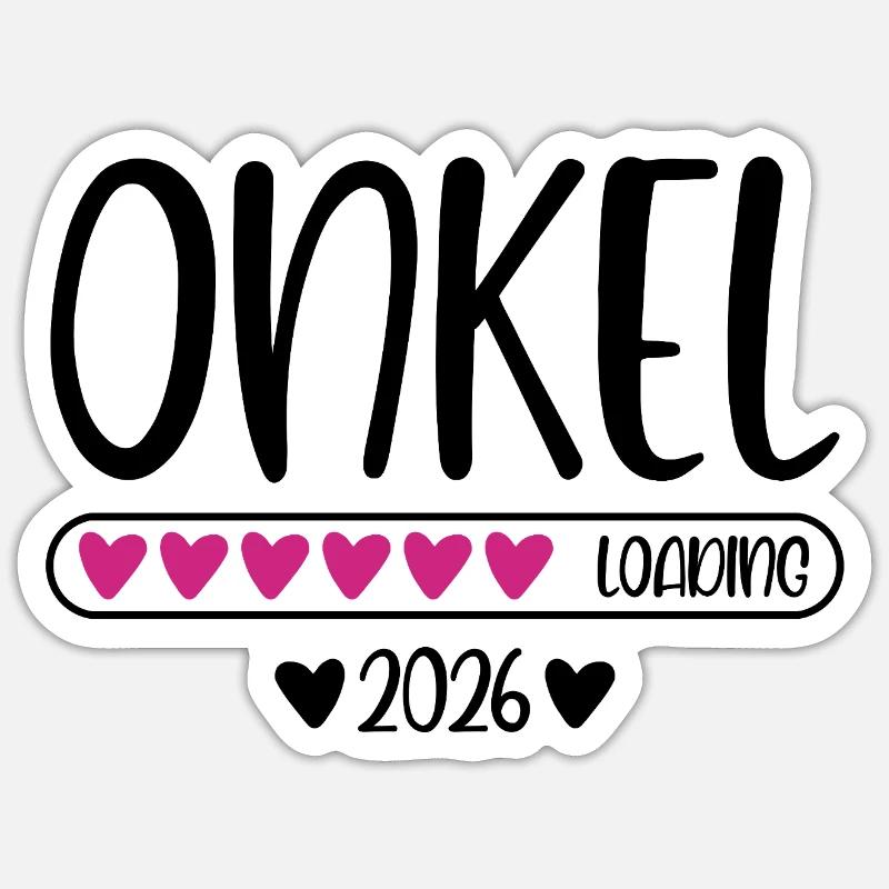 Onkel 2026 loading Sticker Größe S (10 x 10 cm)