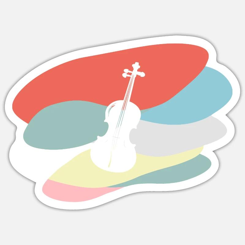 Violin Composer String Instrument Sticker size S (10 x 10 cm)