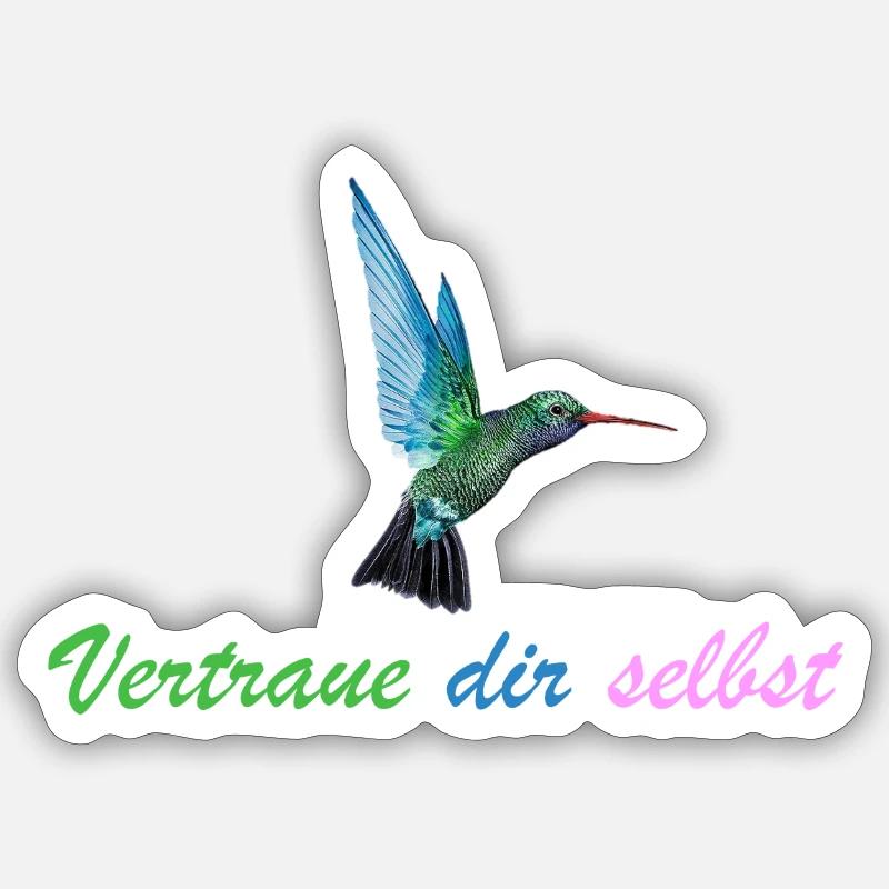 Vertraue dir Selbst Sticker Größe S (10 x 10 cm)