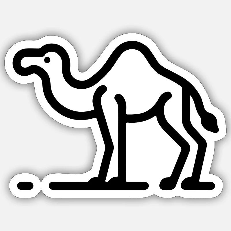 Camel Sticker size S (10 x 10 cm)