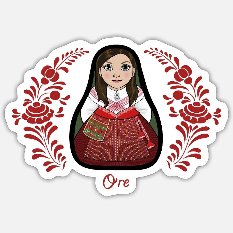 OreKulla - Sticker Größe S (10 x 10 cm) - Mattweiß