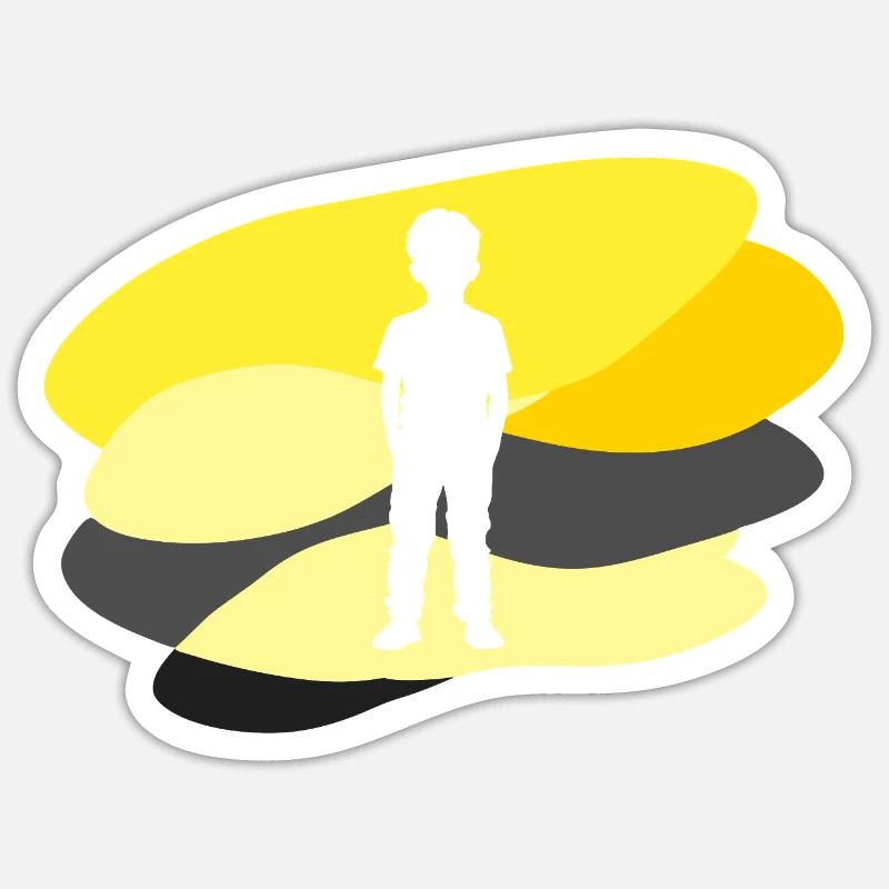 Frère 7Solidarité - Sticker taille S (10 x 10 cm) - blanc mat
