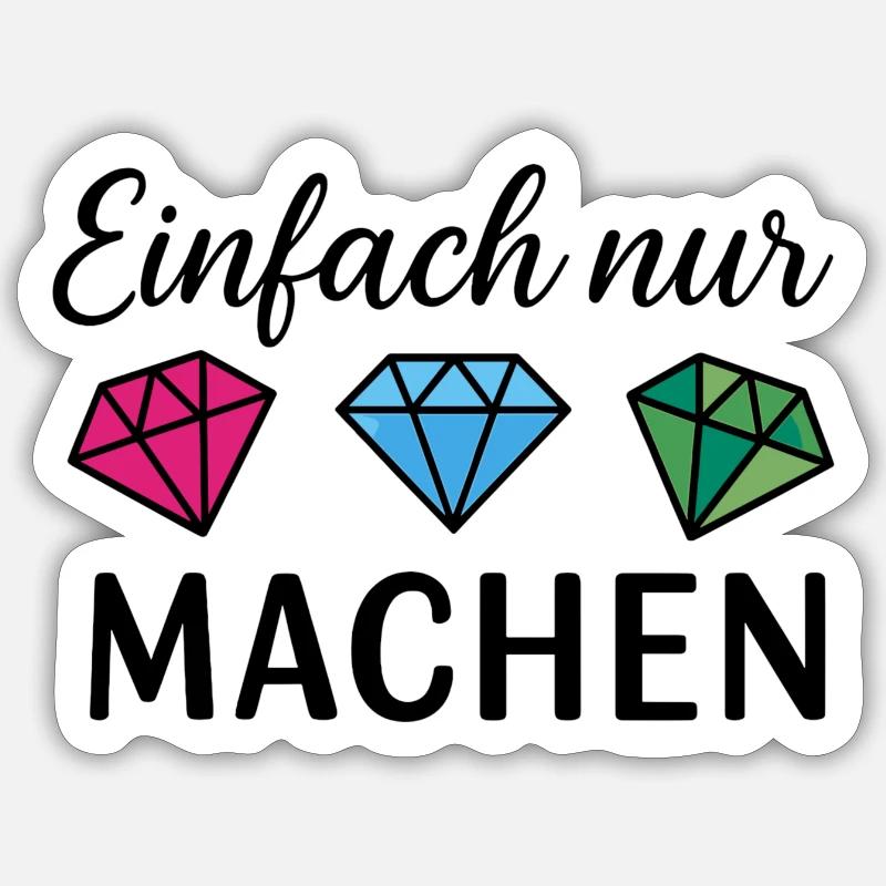 Fais-le - Sticker taille S (10 x 10 cm) - blanc mat