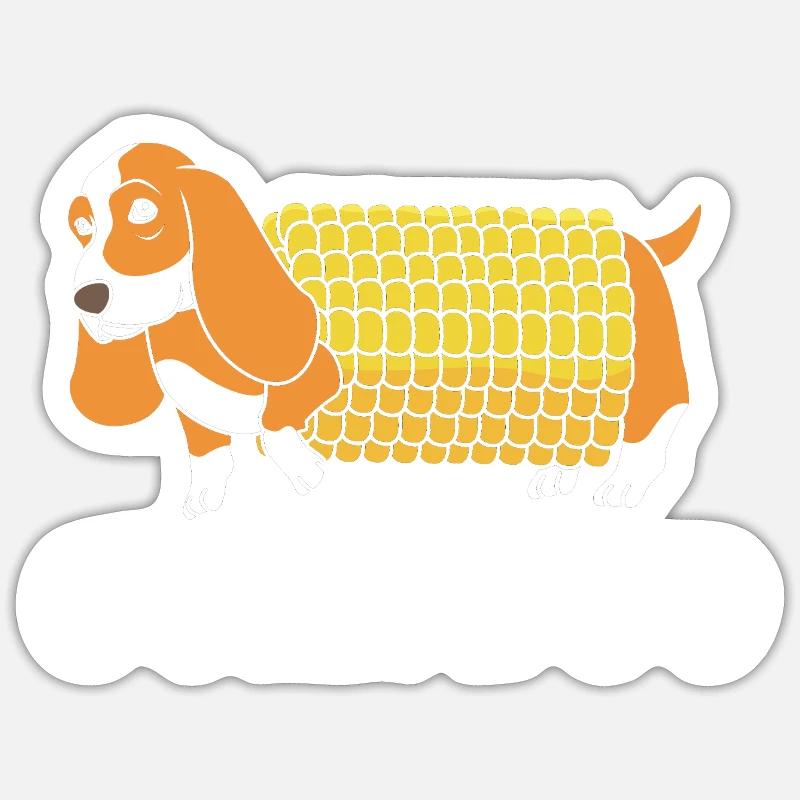 Corn Dog Sticker Größe S (10 x 10 cm)