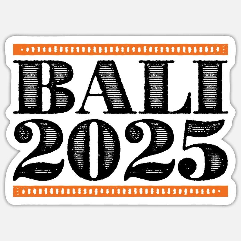 Bali 2025 - Sticker size S (10 x 10 cm) - white matte
