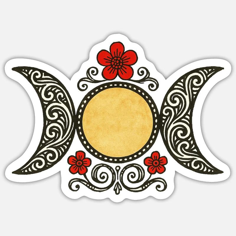 Celestial Moon Phases - Sticker size S (10 x 10 cm) - white matte