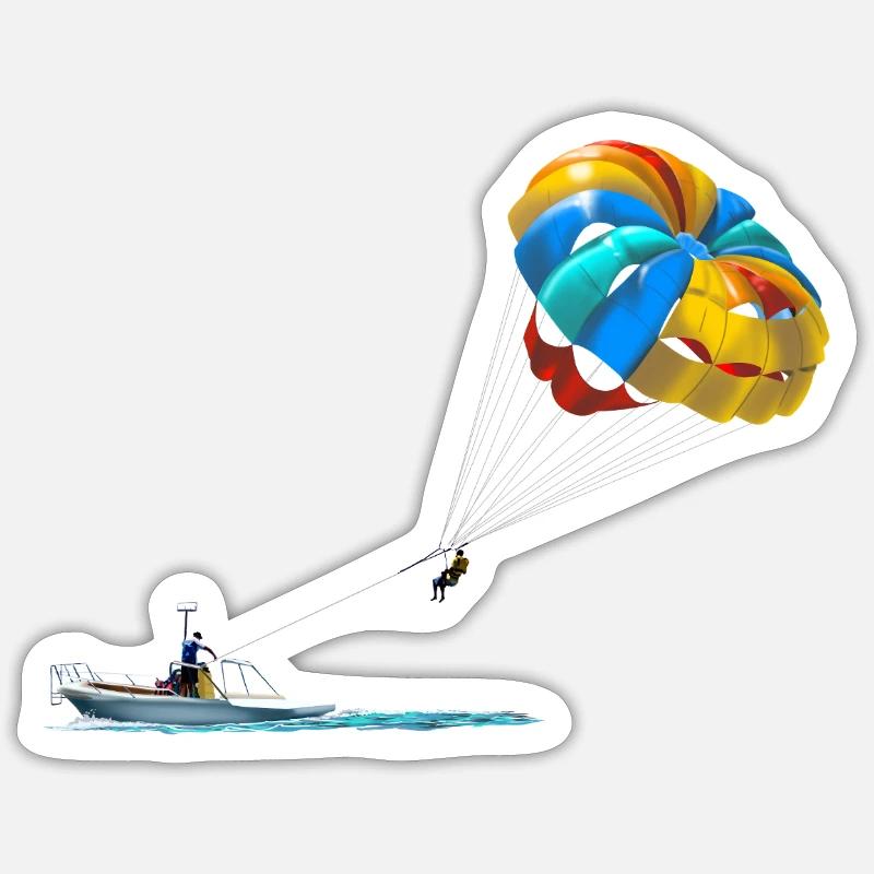 Parasailing Sticker size S (10 x 10 cm)