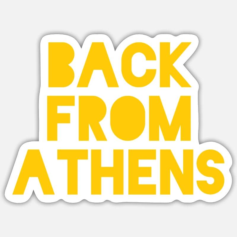 Athens Return Design Sticker size S (10 x 10 cm)