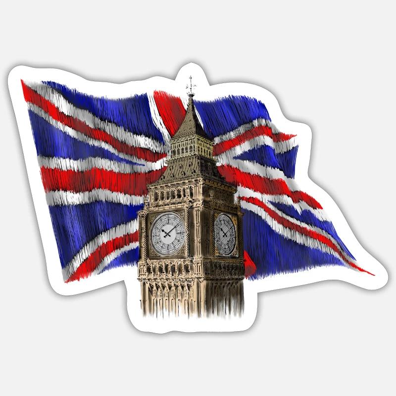 Big Ben Sticker size S (10 x 10 cm)