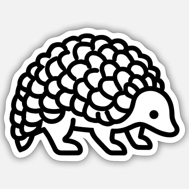 pangolin Sticker size S (10 x 10 cm)