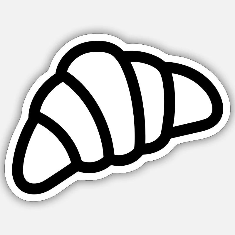 croissant Sticker taille S (10 x 10 cm)