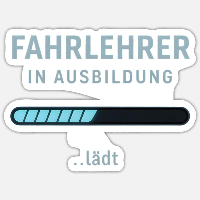 Driving instructor in training - Sticker size S (10 x 10 cm) - white matte