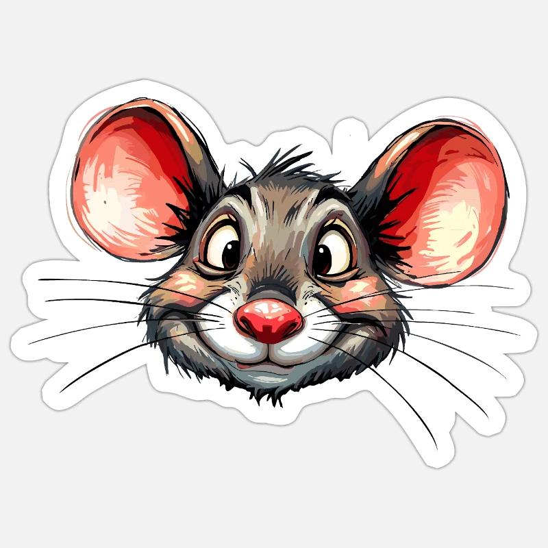 mouse Sticker size S (10 x 10 cm)