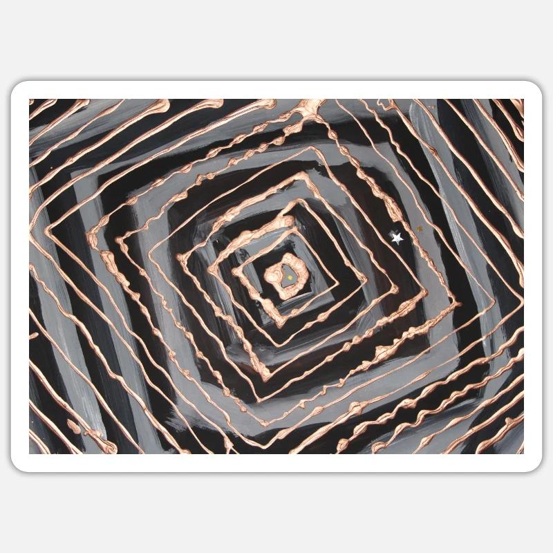 Strudel - Sticker Größe S (10 x 10 cm) - Mattweiß