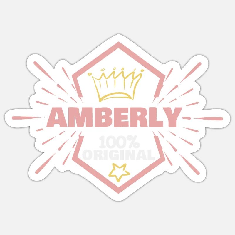 Amberly as a given name Sticker size S (10 x 10 cm)