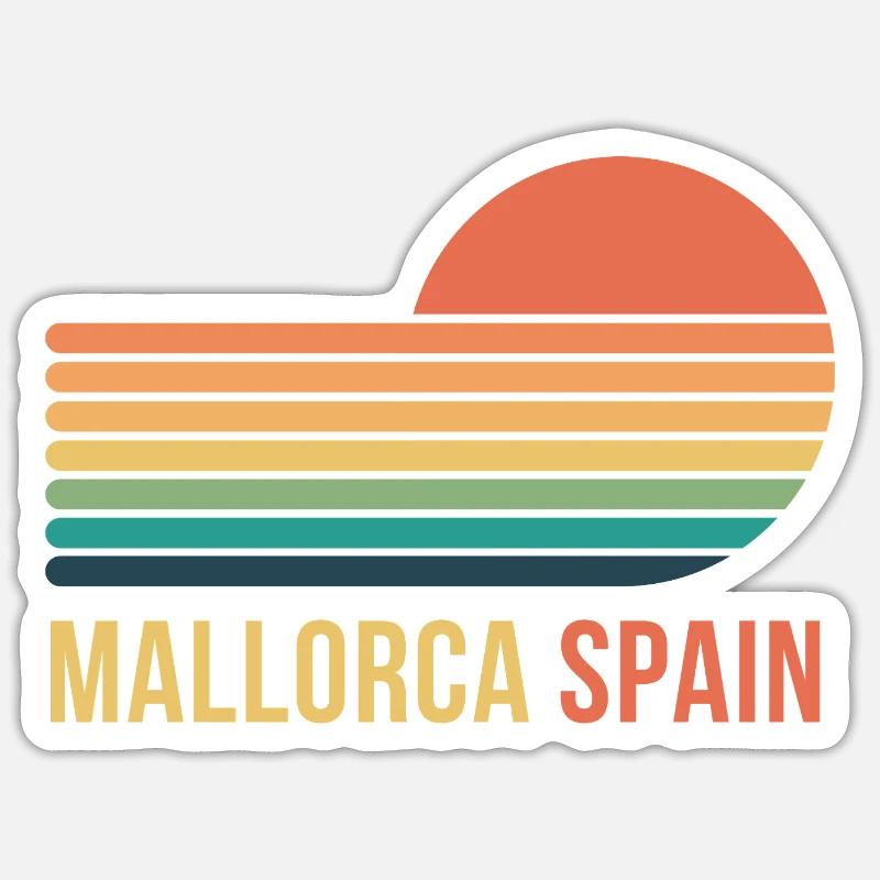 Majorca - Sticker size S (10 x 10 cm) - white matte