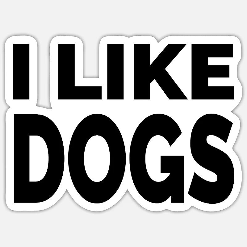 canine - Sticker taille S (10 x 10 cm) - blanc mat